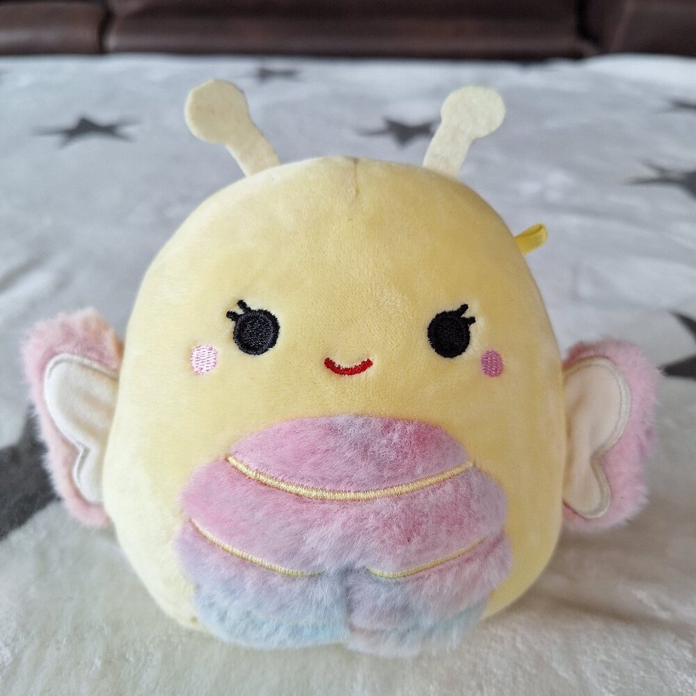 Squishmallows Kellytoy 5” Nixie The‎ Butterfly Fuzzy Belly Plush Toy